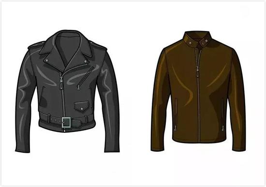 左：Double Rider Jacket、右：Racer Jacket